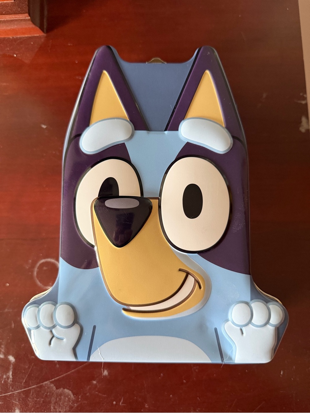 Blue Cartoon Lunch Box Tin - Bluey